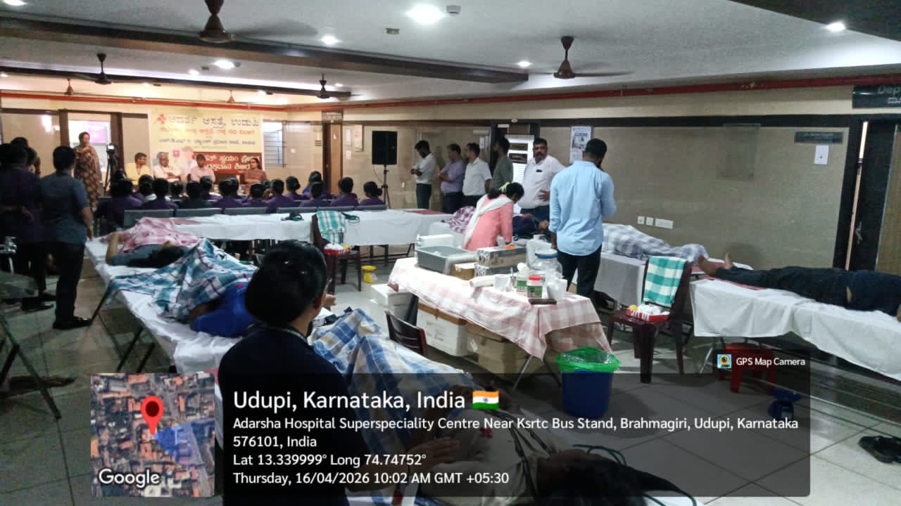Blood donation by the sacon students 