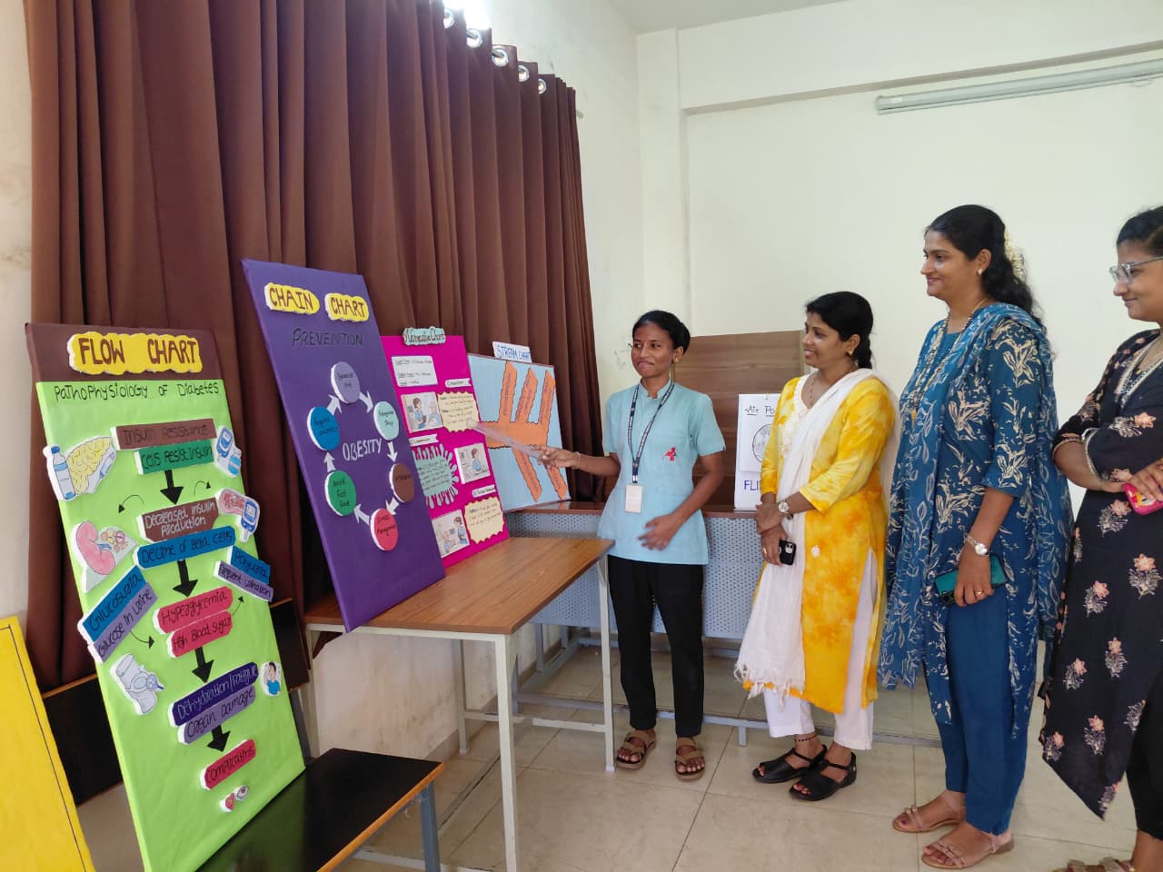 AV aid exhibition by 5th semester students 