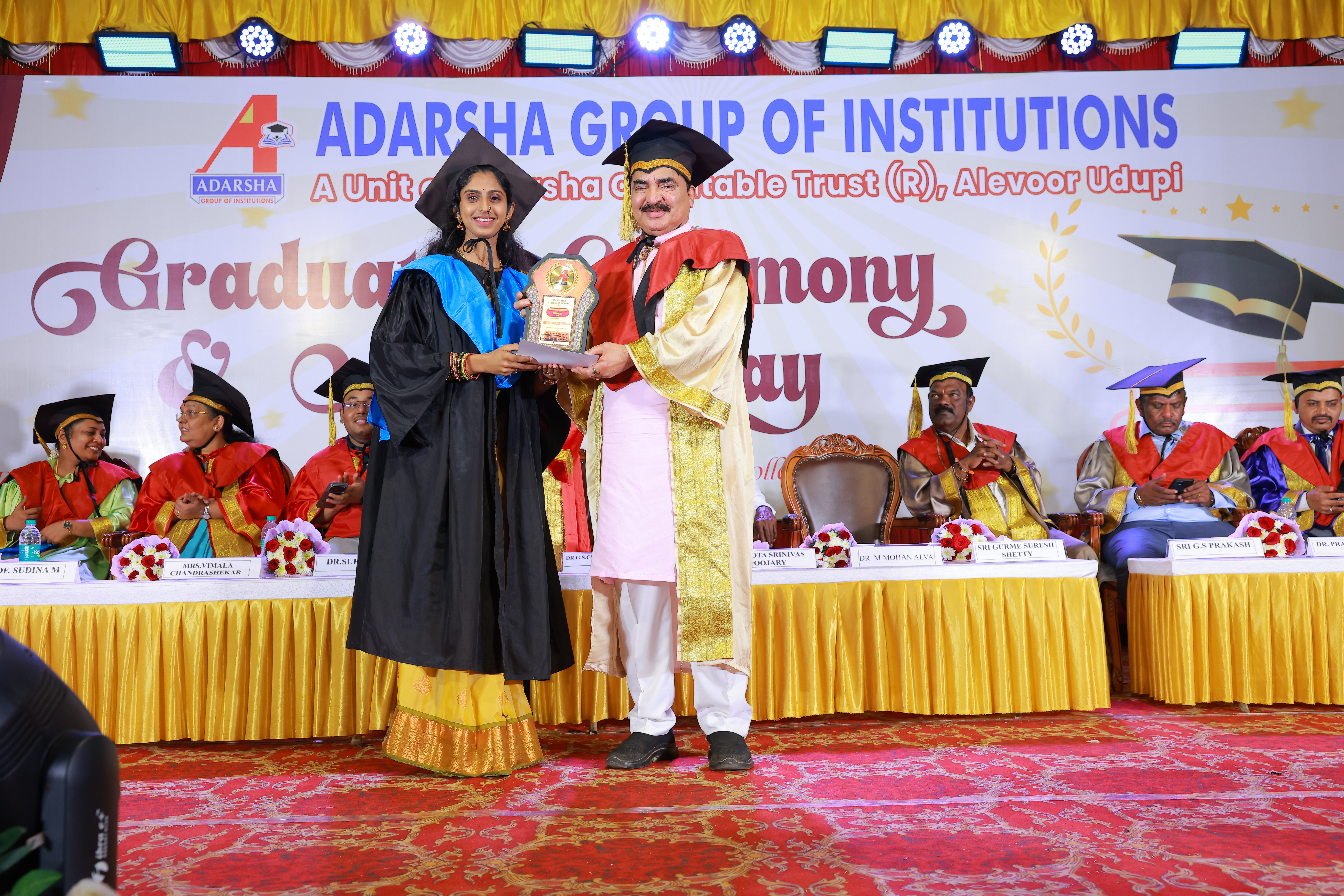 ms.keerthi ,best out going student and academic achiever